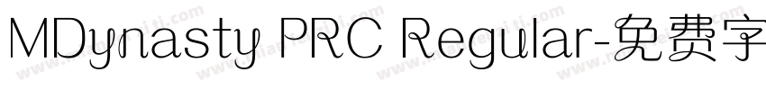 MDynasty PRC Regular字体转换